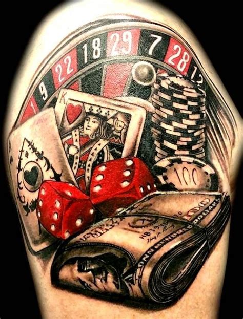 gambling themed tattoos|Best 5 Gambling Tattoo Ideas .
